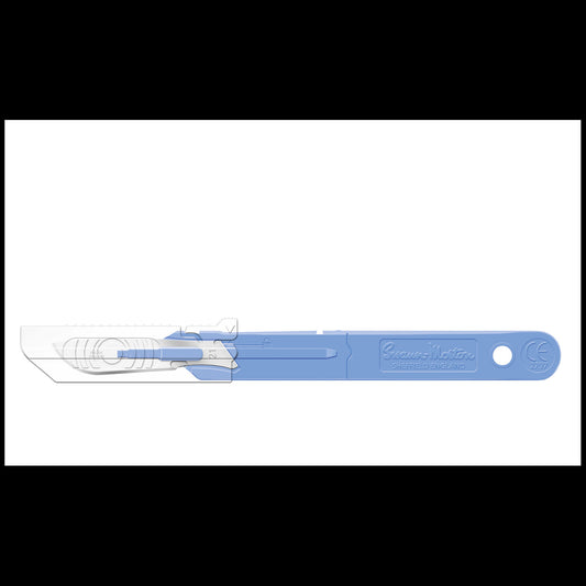 Safety Scalpel No. 21 with Retracting Guard, BULK, Non-Sterile, 500/bx (DROP SHIP ONLY)