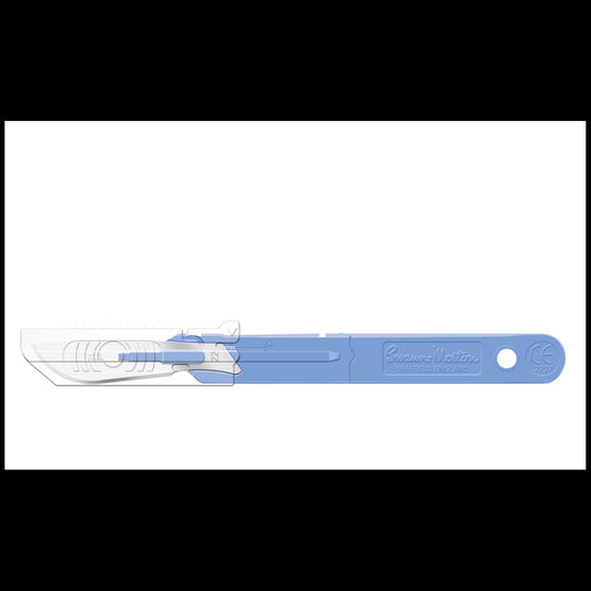 Safety Scalpel No. 22 with Retracting Guard, BULK, Non-Sterile, 500/bx (DROP SHIP ONLY)