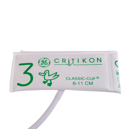 Cuff, Size 3, 1-Tube Neo-Snap Connector, Green, 20/pk (Continental US Only)