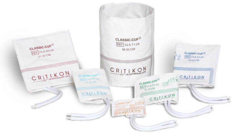 Cuff, Large Adult, Long, 1-Tube, Bayonet, Rose/ White, 31-40cm, 20/bx (Continental US Only)