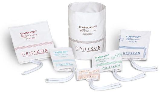 Cuff, Large Adult, Long, 1-Tube, Bayonet, Rose/ White, 31-40cm, 20/bx (Continental US Only)