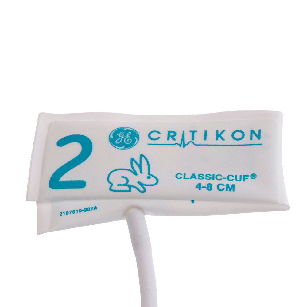 Cuff, Infant, 1-Tube, Bayonet, Orange/ White, 8-13cm, 20/bx (Continental US Only)