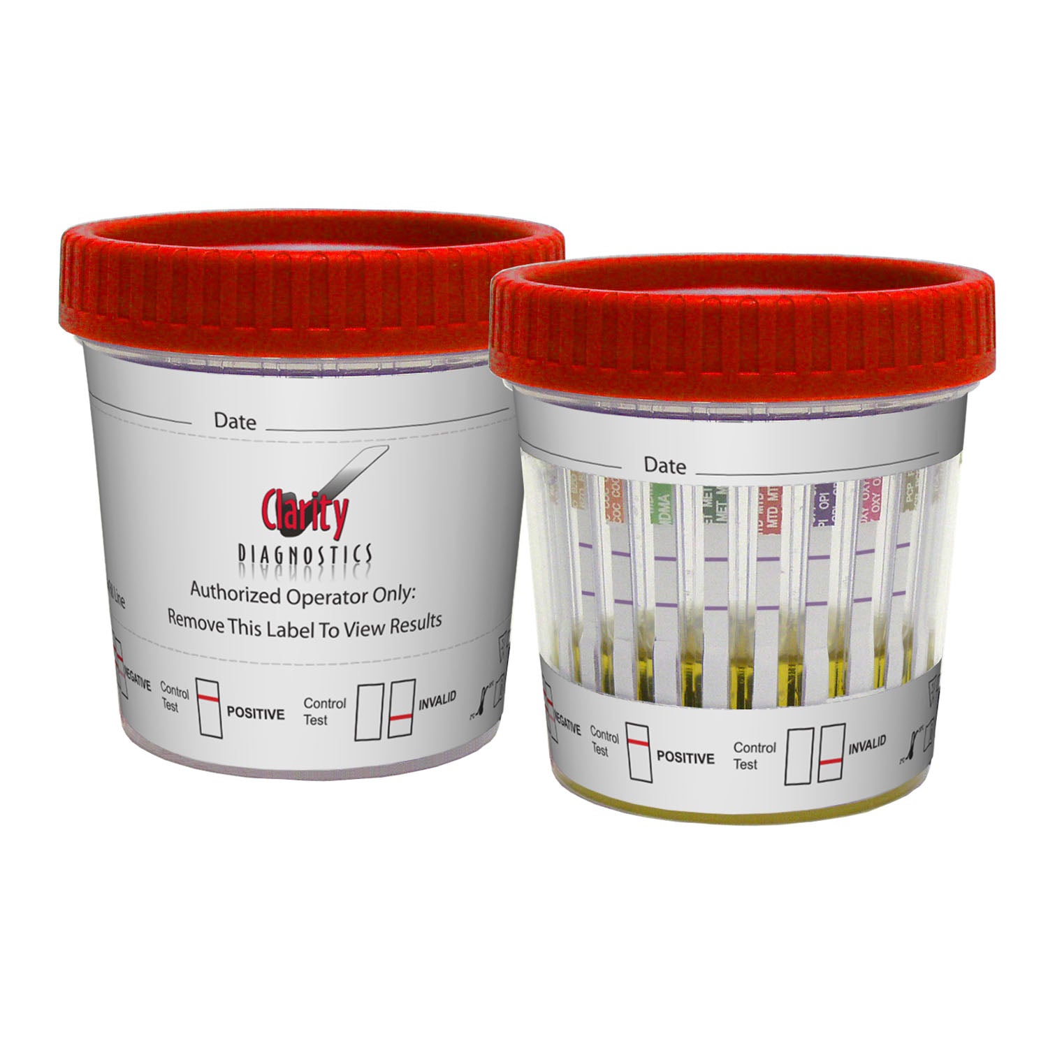 Round Cup, 12 Panel, AMP, BAR, BUP, BZO, COC, MAMP (MET), MDMA, MTD, OPI300 (MOP), OXY, PCP, THC, 25/bx