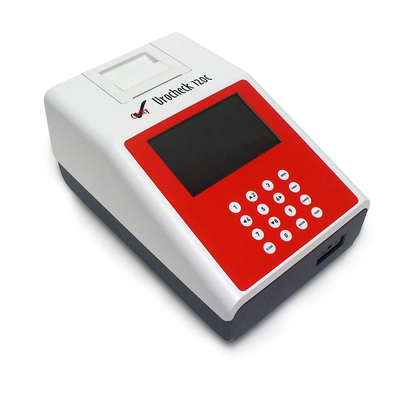 Clarity Urocheck 120C Urine Analyzer, Small Footprint Analyzer, CLIA Waived, Large LCD Display, Up to 120 Tests Per Hour, Flagging for Abnormal Results, 2000 Test Internal Memory, Automatic Paper Feeder, USB & RS232 Ports, Barcode Reader (Optional) (Not Available For Sale into Canada) (DROP SHIP ONLY)