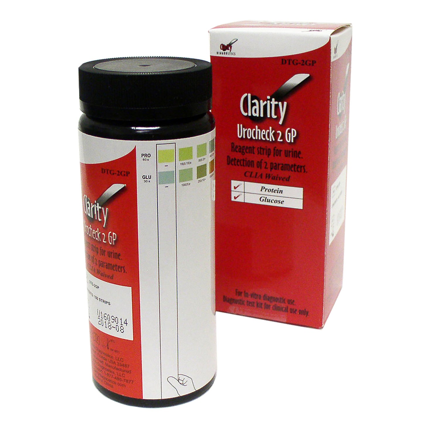 Clarity Urocheck, 2 GP, CLIA Waived, 100/bx 
