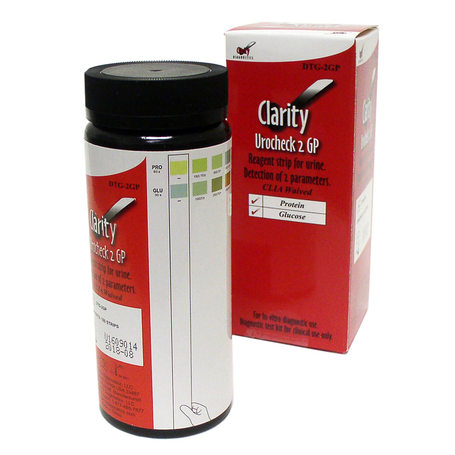 Clarity Urocheck, 2 GP, CLIA Waived, 100/bx 