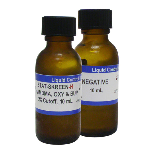 Clarity Drug Test Controls, (1) 20mL Negative Vial, (1) 20mL Positive Vial, 1 set/bx (DROP SHIP ONLY)