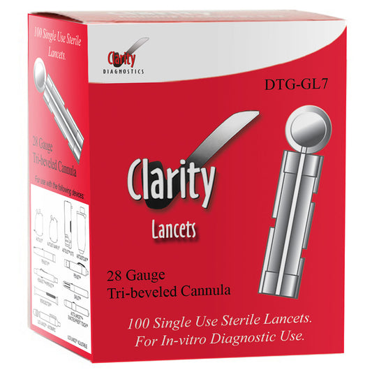 Lancet Refills (100), for use w/ DTG-DL6 Clarity Lancing Device, 1/bx (Not Available For Sale into Canada)