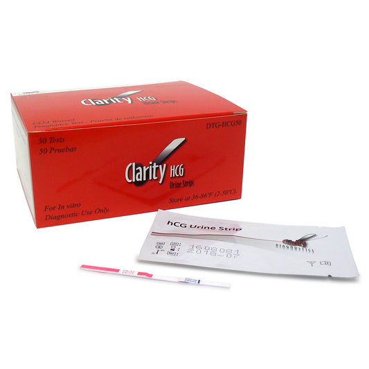 Clarity HCG Test Strips, CLIA Waived, 50/bx (To Be DISCONTINUED)