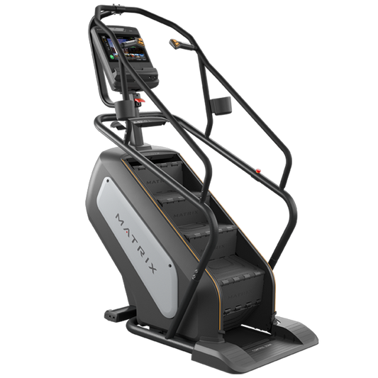Performance ClimbMill w/Touch Console (16" WiFi-enabled Touchscreen LCD), 10" step depth, 8" step height, 10" step-on height, 400 lbs. max weight capacity. (DELIVERY SITE SURVEY REQUIRED) Sales into Medical markets in U.S. only (active aging, indep. living, hospital affil., PT, Chiro, Asst. Living, LTC). No sales into Fitness markets. (DROP SHIP ONLY)