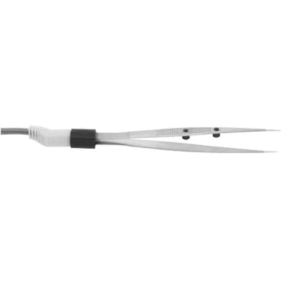 Foot Control Bipolar Forcep, Semkin, Micro Tip with Stops, 5 1/2" Length, 0.7mm Tip, No Insulation, Reusable, Non-Sterile