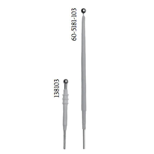 Electrode Ball, 5mm Dia, 10cm Shaft, Stainless Steel, Disposable, 5/cs