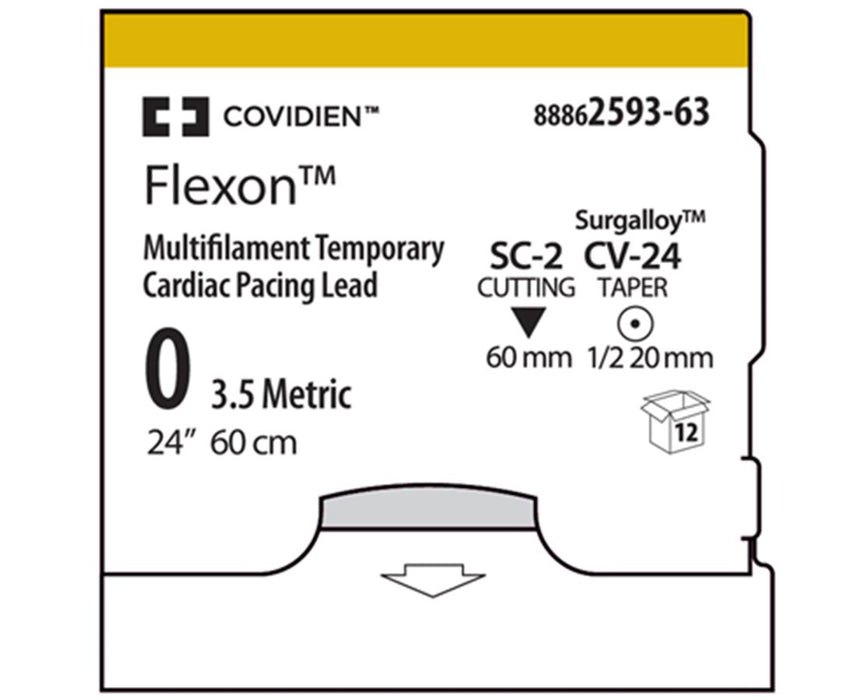 Suture, Taper Point, Size 2-0, White & Orange, 2x4", Needle SC-6, Straight & Needle V-20, _ Circle, 1 dz/bx (Continental US Only)
