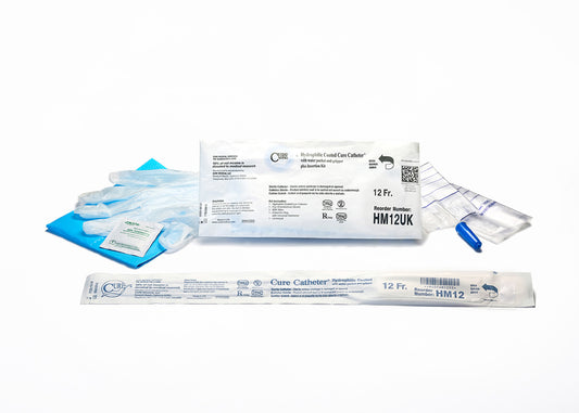 Catheter Kit, Male, Hydrophilic Coated, Single-Use, 16", Straight Tip, 12FR, 30/bx, 3 bx/cs (Continental US Only)