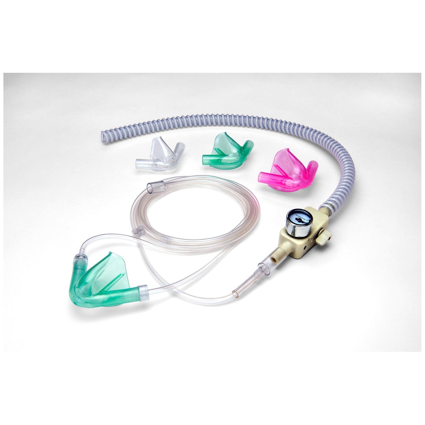 Scavenging Circuit for In-Line Vacuum Controller, Includes: RFS Scavenging Circuit, (3) Adapter Fittings and (6) Nasal Masks (Does Not Utilize a Reservoir Bag)
