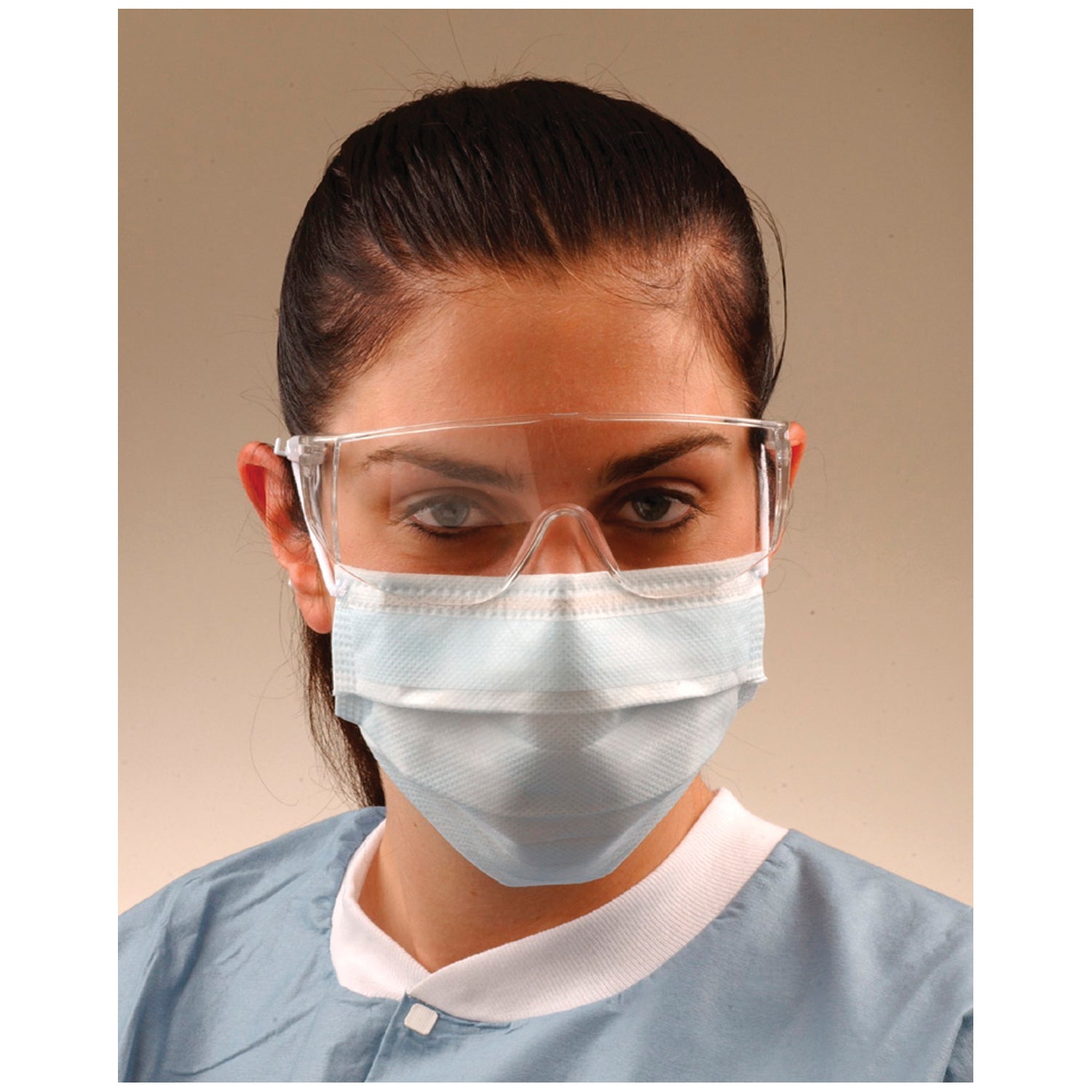 ASTM Level 3 Ultra Sensitive Mask, White, Comfort Cushion No Fog Strip, Latex Free (LF), 40/bx, 10 bx/ctn