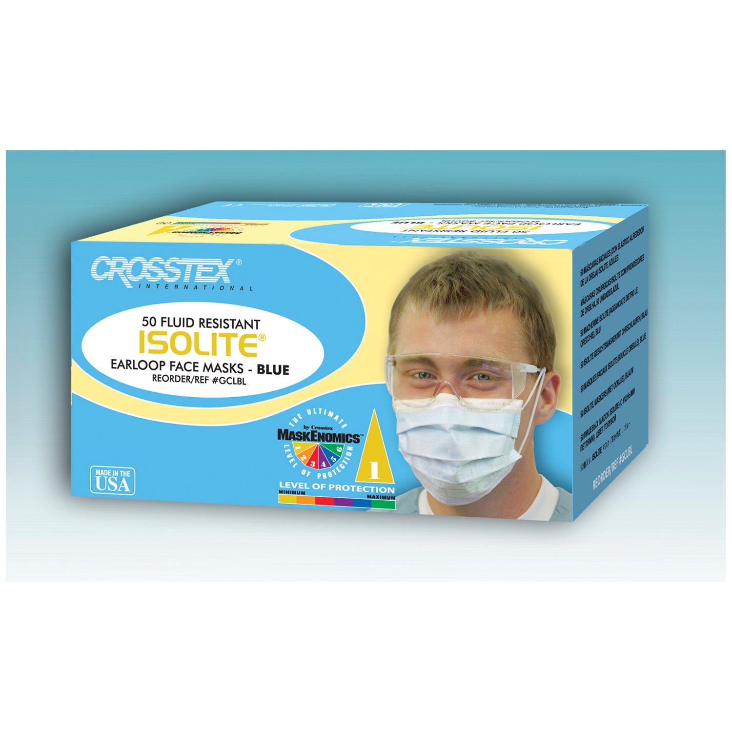 Minimum Performance Mask, Latex Free (LF), Blue, 50/bx, 10bx/ctn **Item on Manufacturer Backorder- Limited Inventory when Available**