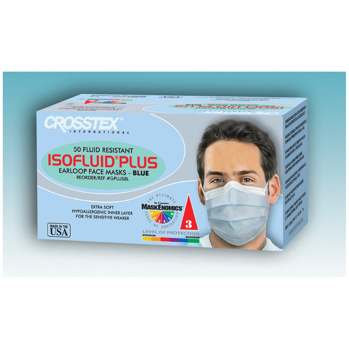 ASTM Level 1 Mask, Latex Free (LF), Pink, 50/bx, 10 bx/ctn