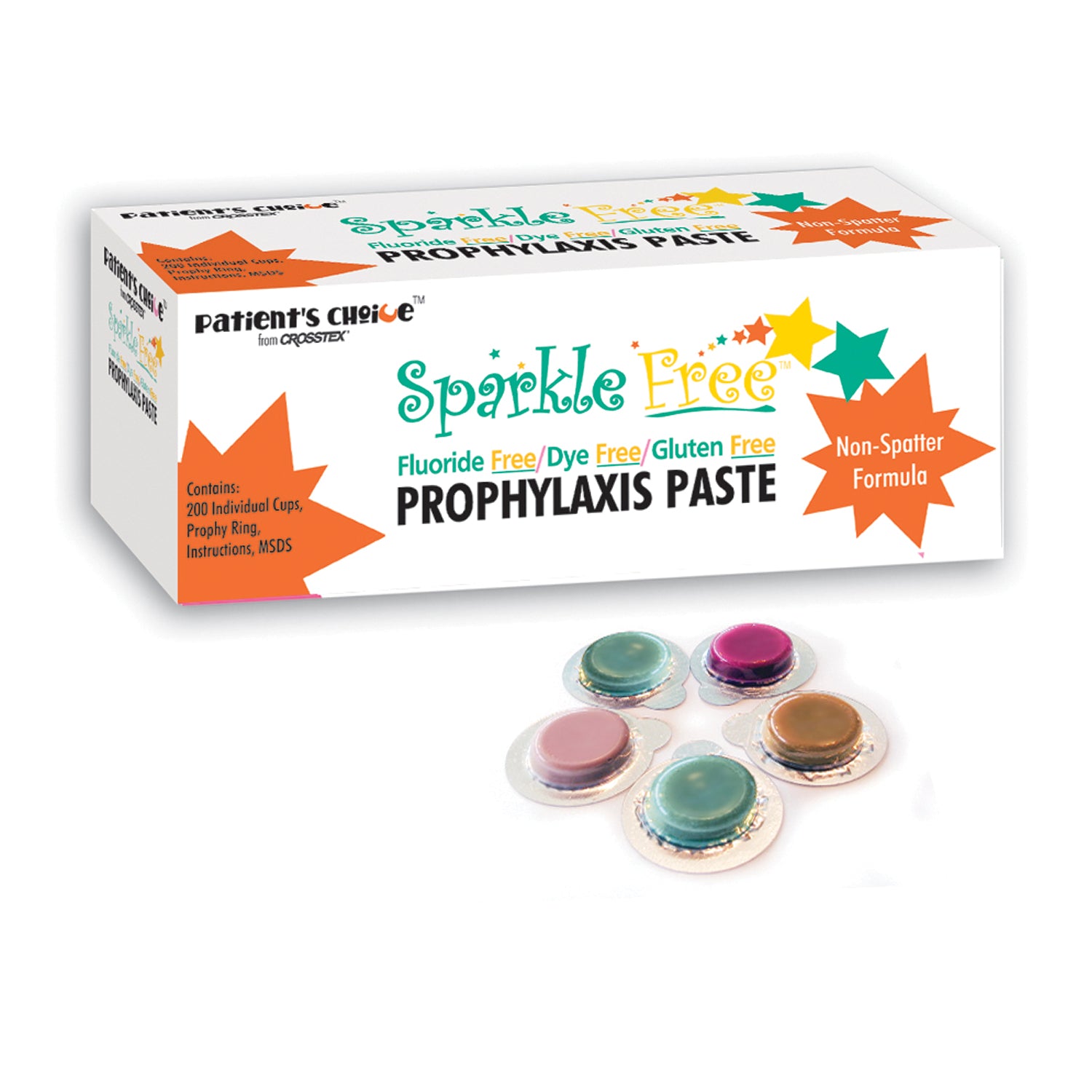 Prophy Paste, Coarse, Spearmint, Individual Cups, 200/bx