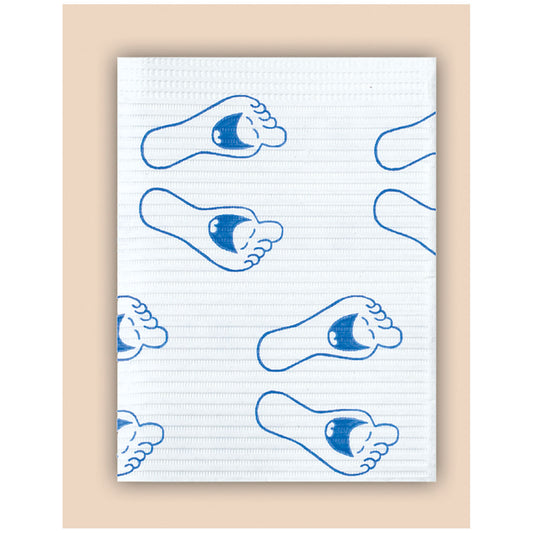 Towel, 3-Ply Paper, 19" x 13", Happy Feet, 500/cs