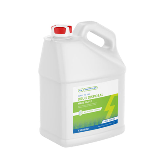 Rx Destroyer  Pro Series All-Purpose, 1 Gallon Bottles, Tethered Cap & View Gauge, 4 btl/cs