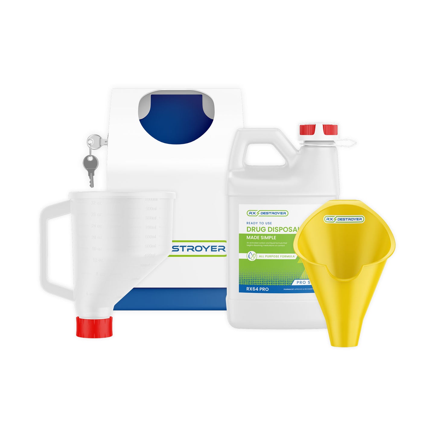Rx Destroyer Starter Kit Includes:  RX64PRO (1), RXFUN (1), FUN32 (1) & 64PROLOCKBOX (1)