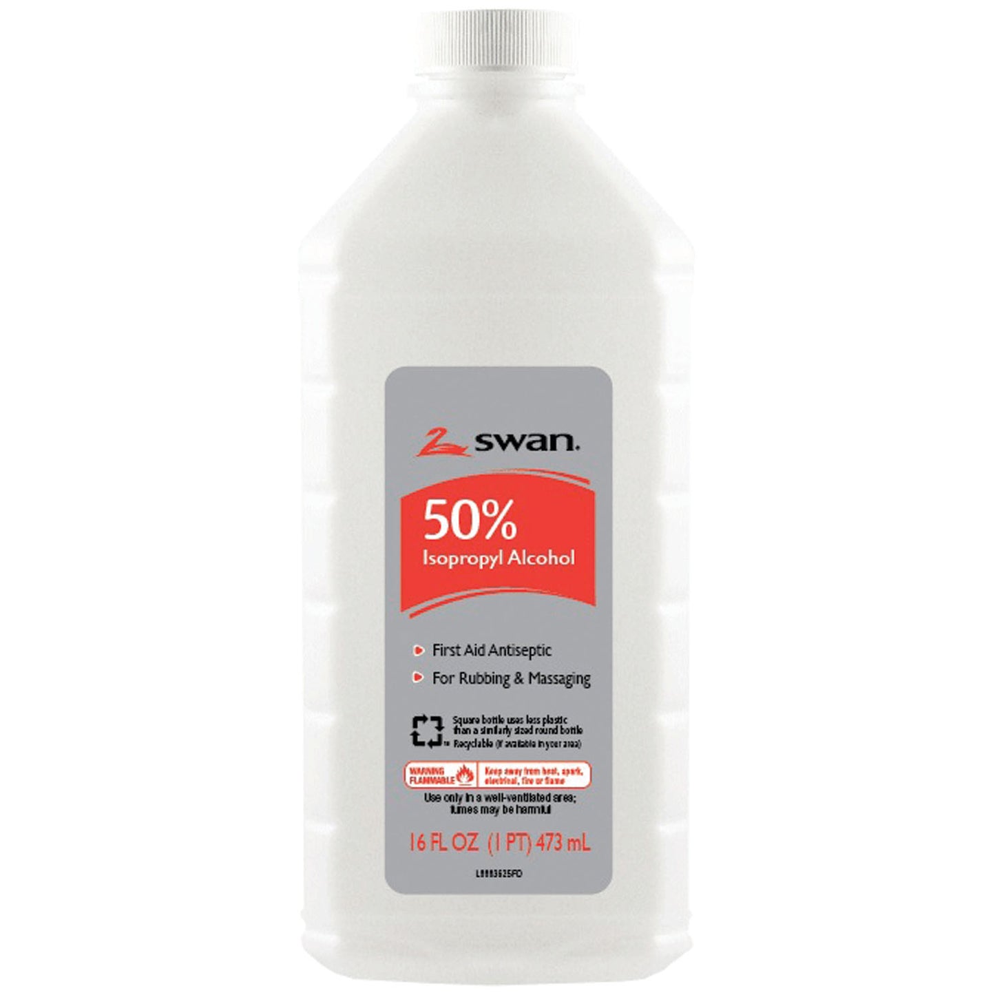 Isopropyl Rubbing Alcohol, 50% ISO, 16 oz, 12/cs (86443) (US Only) (Item is considered HAZMAT and cannot ship via Air or to AK, GU, HI, MP, PR, VI)