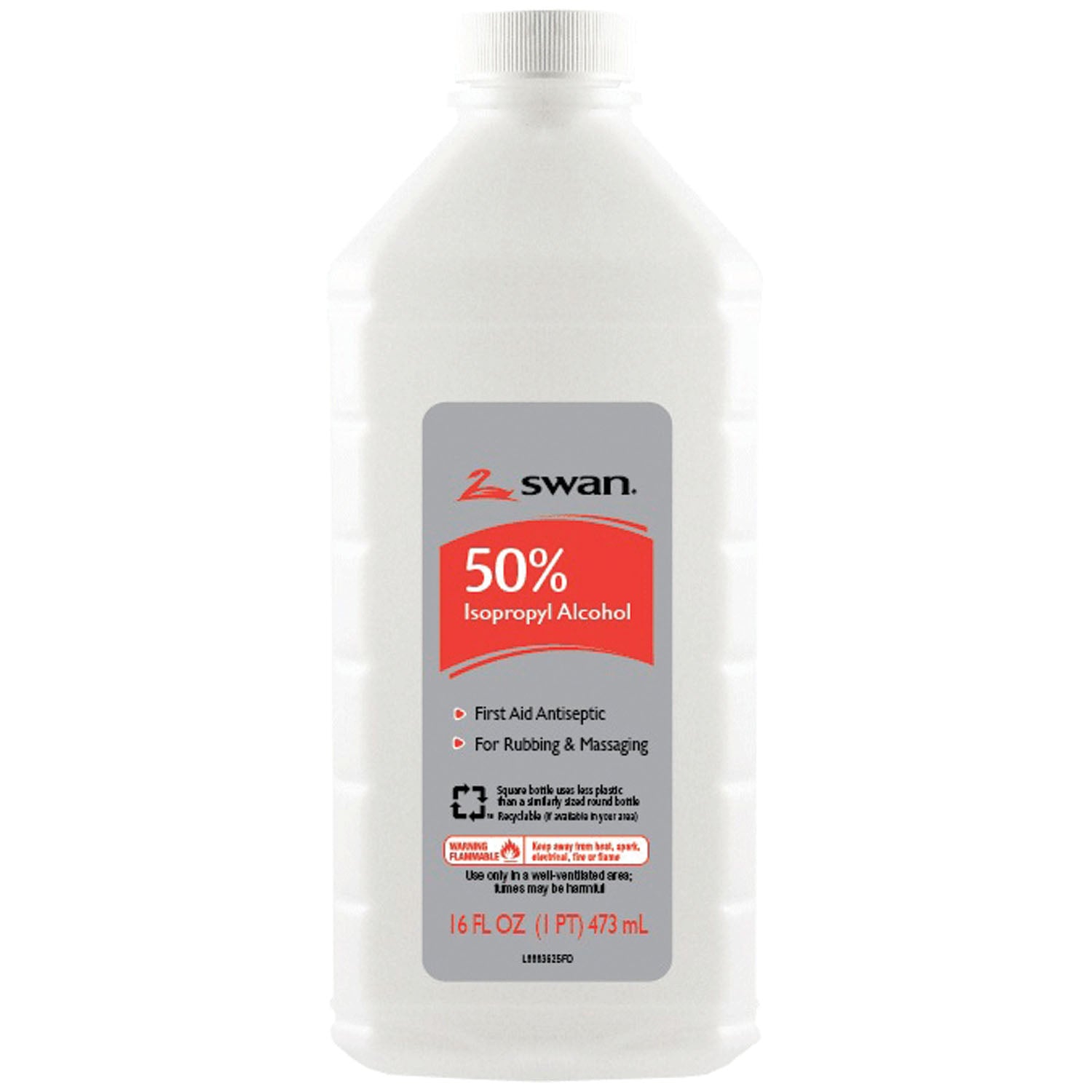 Isopropyl Rubbing Alcohol, 50% ISO, 16 oz, 12/cs (86443) (US Only) (Item is considered HAZMAT and cannot ship via Air or to AK, GU, HI, MP, PR, VI)