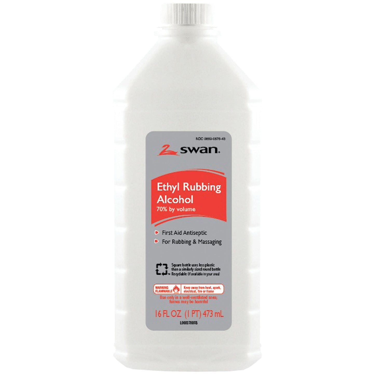 Ethyl Alcohol, 70%, 16 oz, 12/cs (132 cs/plt) (87643) (US Only) (Item is considered HAZMAT and cannot ship via Air or to AK, GU, HI, MP, PR, VI) 