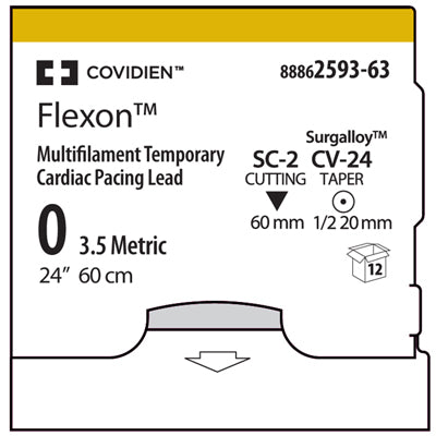Suture, Taper Point, Size 0, Clear, 24", Needle SC-2, Straight & Needle CV-24, _ Circle, 1 dz/bx (Continental US Only)