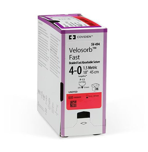Suture, Absorbable, Size 5-0, 30", Undyed, CV-23 Needle, 36/bx (Continental US Only)