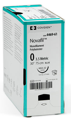 Suture, Premium Spatula, Size 5-0, Blue, 12", Needle SS-24, _ Circle, 1 dz/bx (Continental US Only)