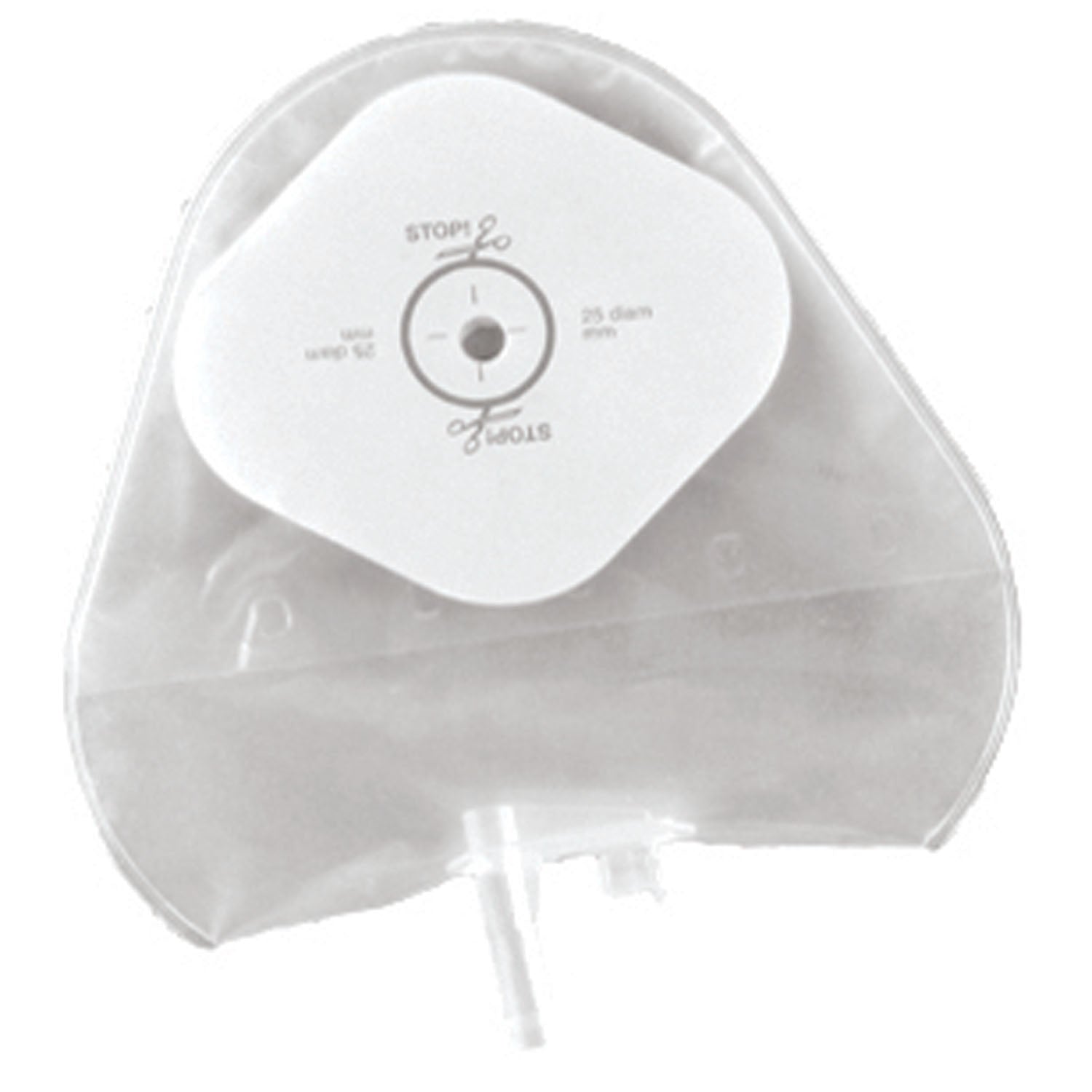 One-Piece Urostomy Pouch with Cut-to-Fit Stomahesive Skin Barrier, Transparent, 5/16" - 1" Stoma Opening, 15/bx (Continental US Only)