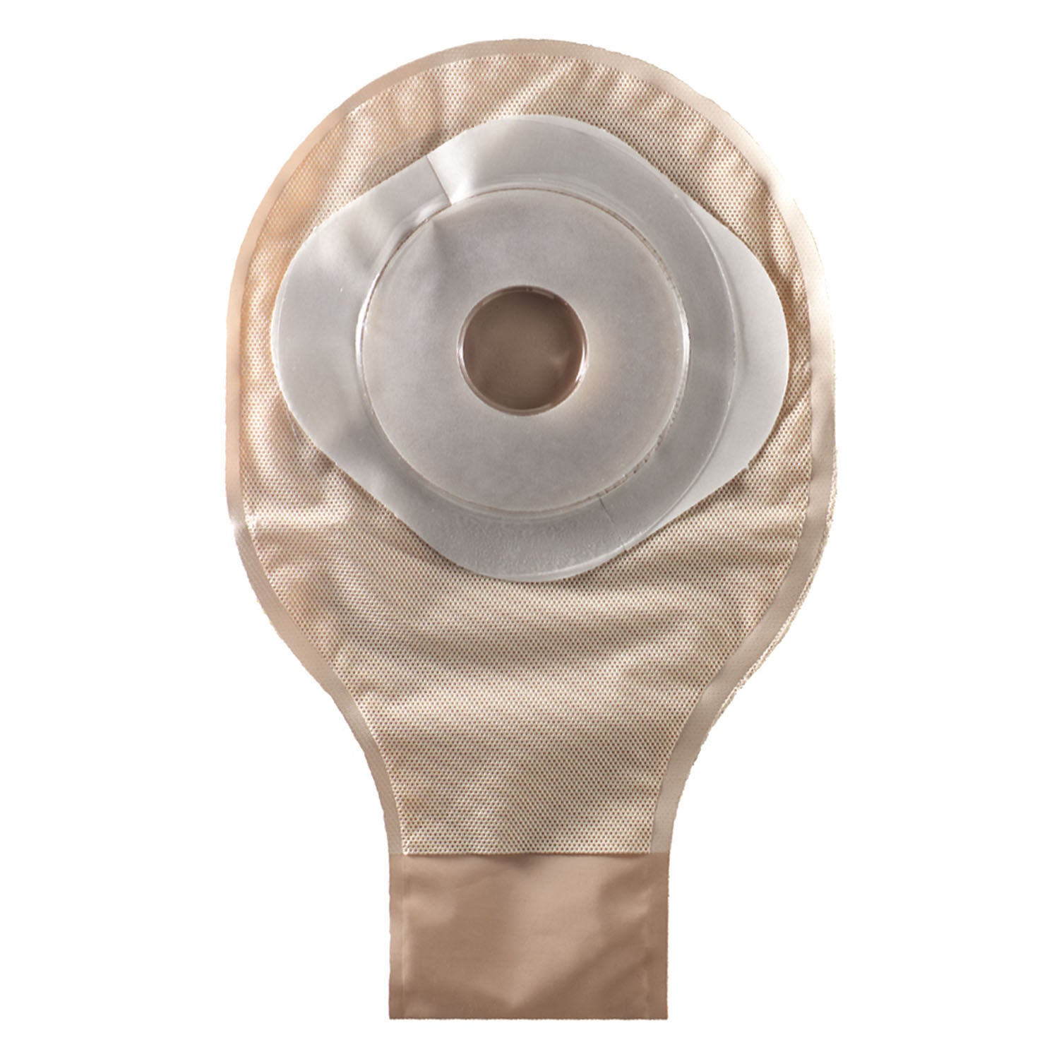 One-Piece Drainable Pouch with Precut Stomahesive Skin Barrier, Tape Collar, 10" Pouch with 1-Sided Comfort Panel, Tail Clip, Opaque, 3/4" Stoma Opening, 20/bx (Continental US Only)