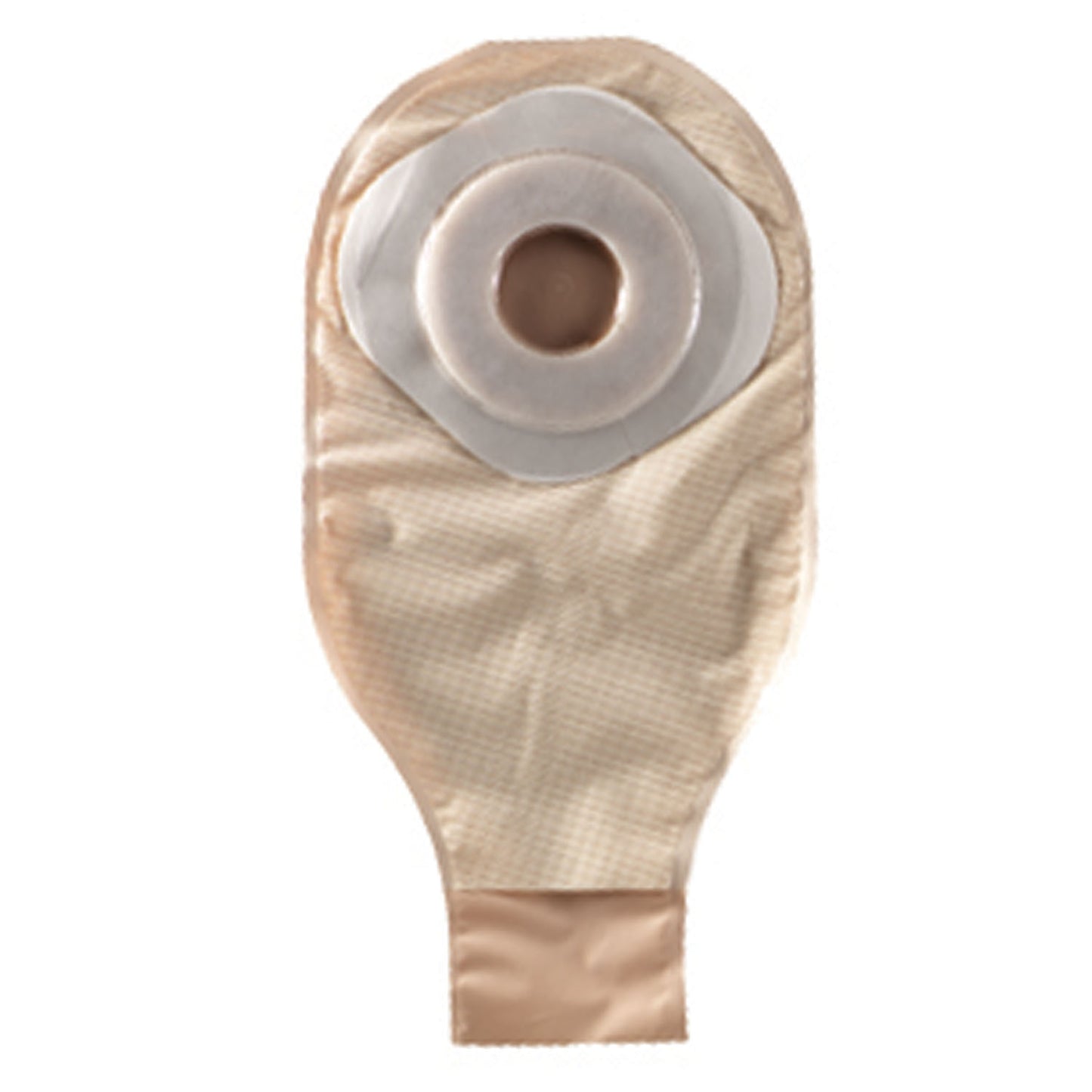 One-Piece Drainable Pouch with Precut Stomahesive Skin Barrier, Tape Collar, 12" Pouch with 1-Sided Comfort Panel, Tail Clip, Opaque, 1 3/4" Stoma Opening, 20/bx (Continental US Only)