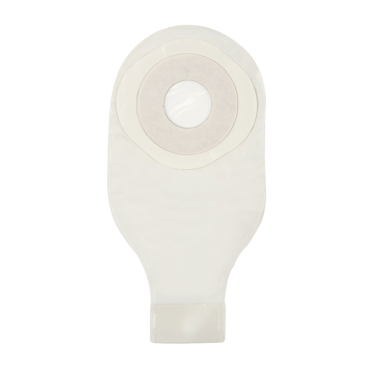 One-Piece Drainable Pouch with Precut Stomahesive Skin Barrier, Tape Collar, 12" Pouch with 1-Sided Comfort Panel, Tail Clip, Transparent, 1 3/4" Stoma Opening, 10/bx (Continental US Only)
