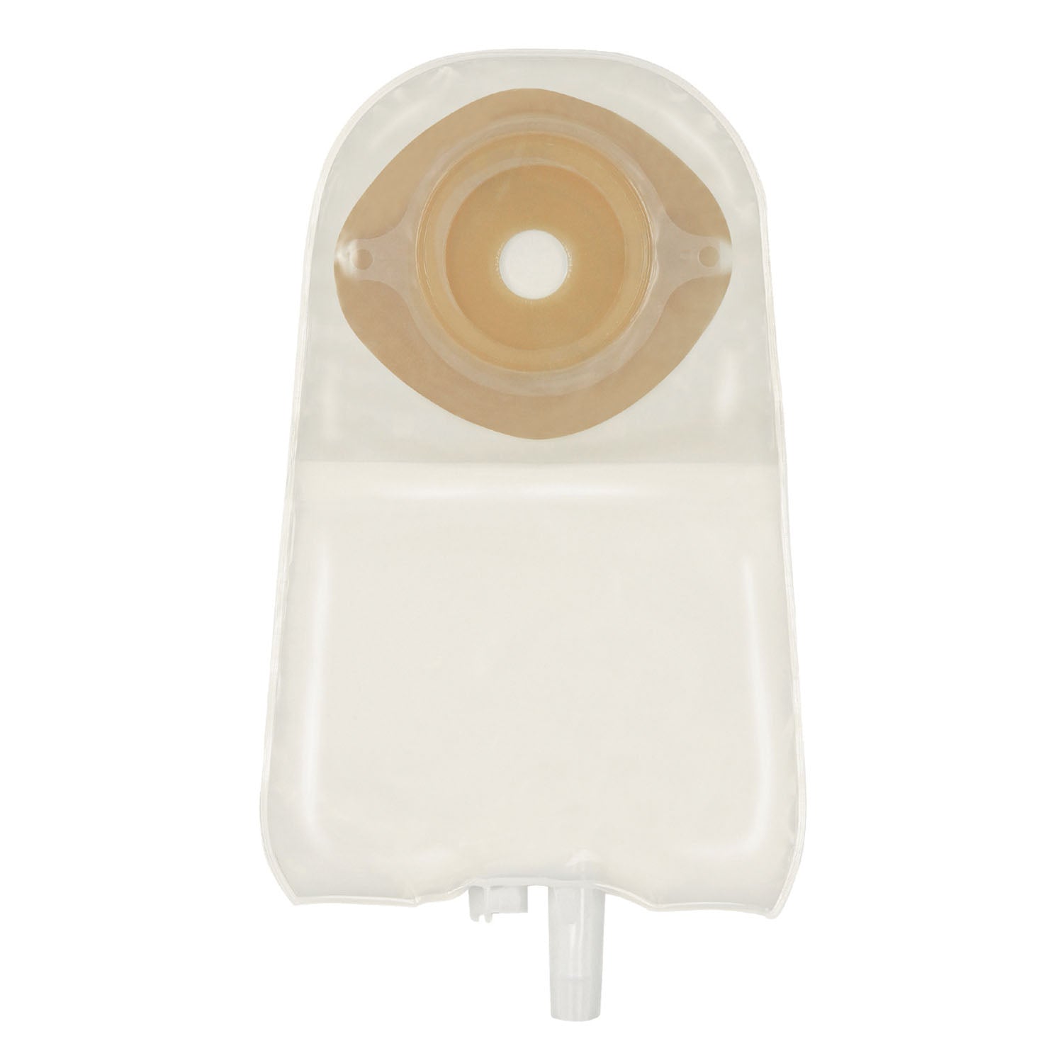 One-Piece Urostomy Pouch with Cut-to-Fit Stomahesive Skin Barrier, Fold Over Tap, 9" Pouch, Transparent, 3/4" - 1 3/4" Stoma Opening, 10/bx (Continental US Only)
