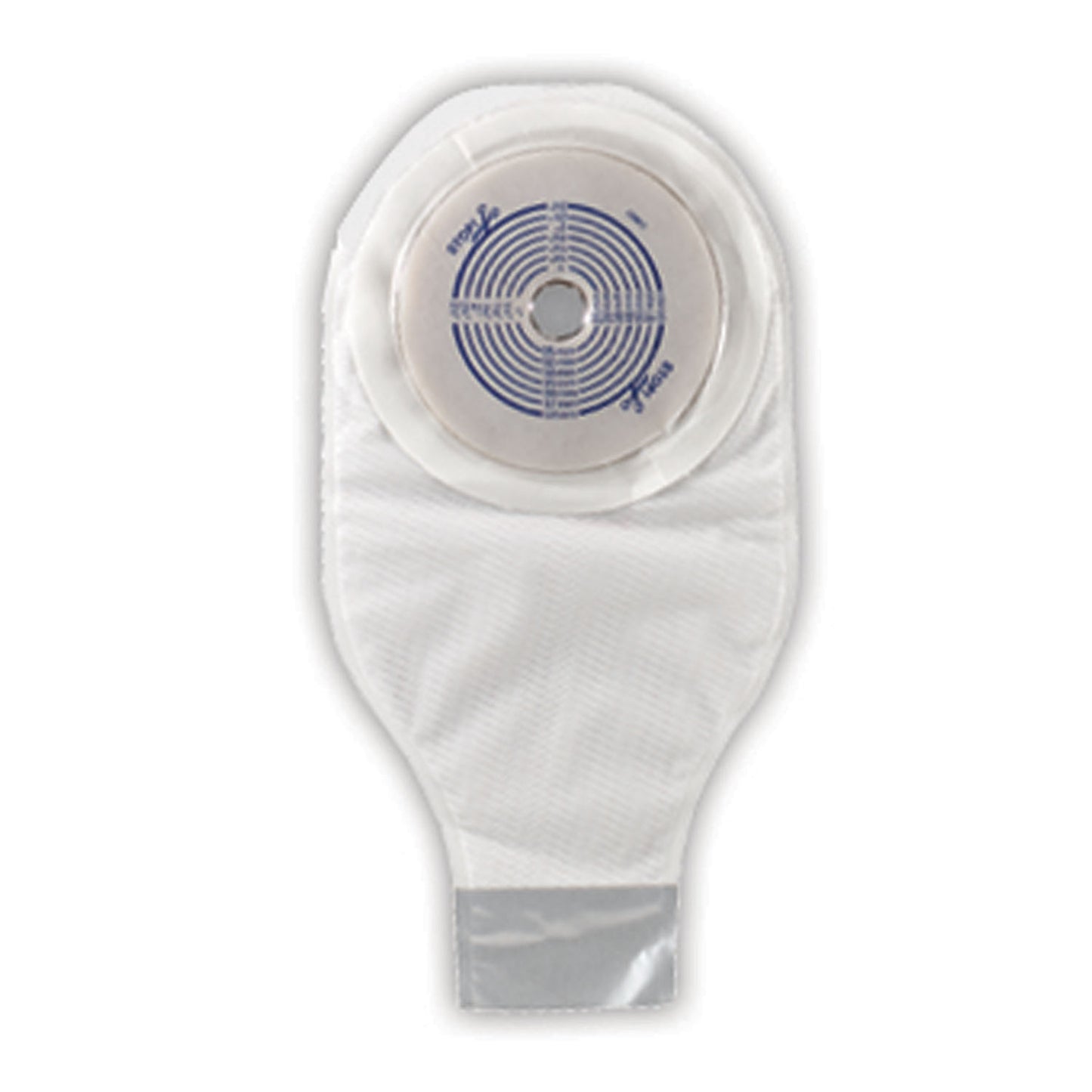 One-Piece Drainable Pouch with Cut-to-Fit Stomahesive Skin Barrier, Tape Collar, 12" Pouch with 1-Sided Comfort Panel, Tail Clip, Transparent, 3/4" - 2 1/2" Stoma Opening, 20/bx (Continental US Only)