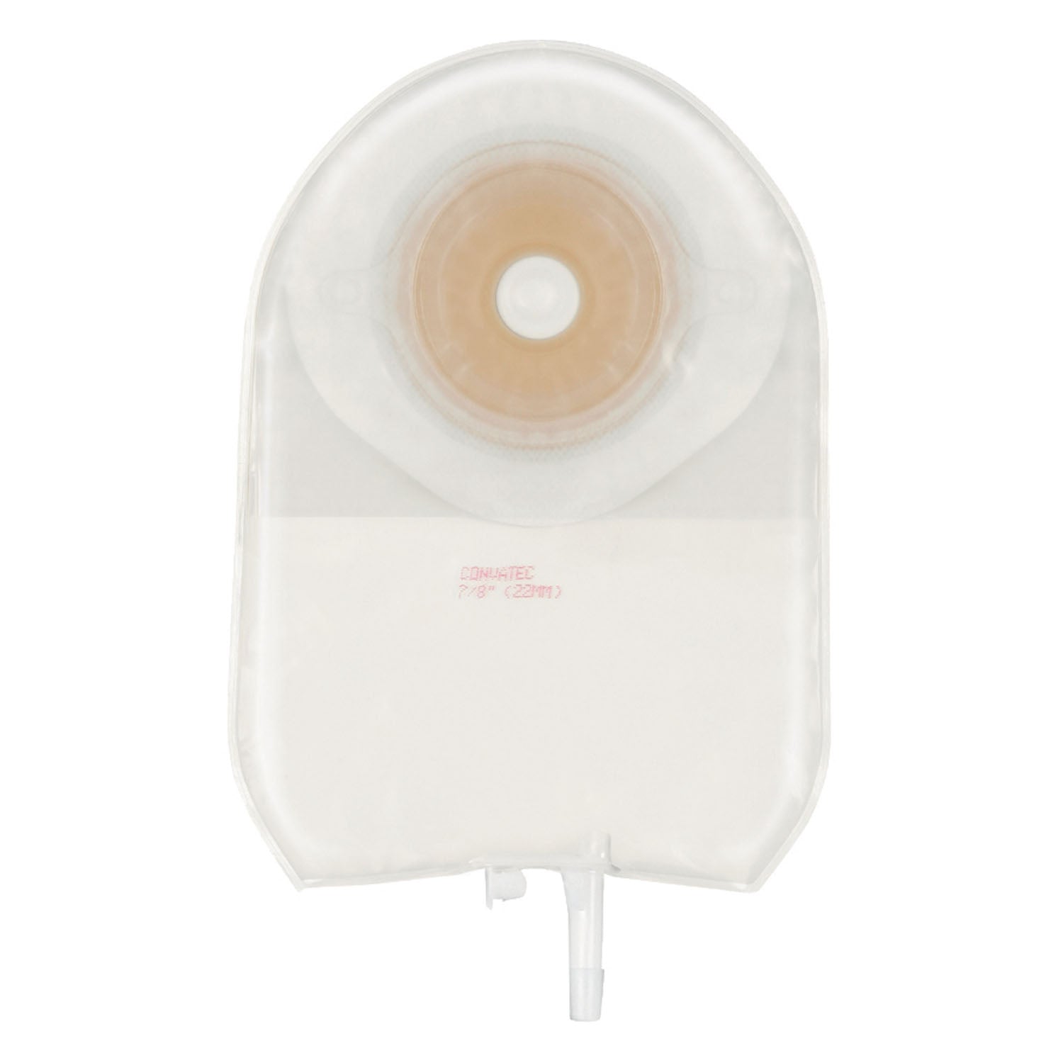 One-Piece Urostomy Pouch with Pre-Cut Durahesive Skin Barrier, Fold Over Tap, 8" Pouch, Transparent, 7/8" Stoma Opening, 10/bx (Continental US Only)