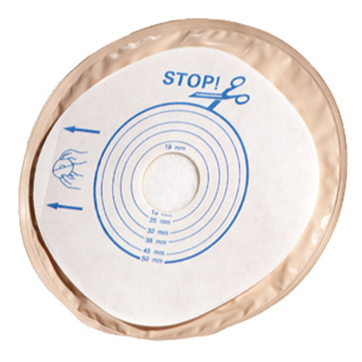 Stoma Cap, Cut-to-Fit, Stomahesive Skin Barrier, No Tape Collar, 1-Sided Comfort Panel and Filter, Opaque, 3/4" - 2", 30/bx
