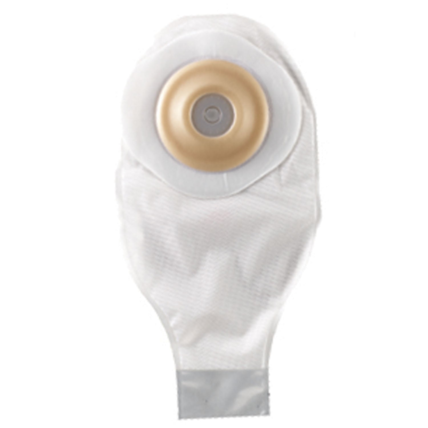 One-Piece Drainable Pouch with Pre-Cut Durahesive Skin Barrier, Tape Collar, 12" Pouch with 1-Sided Comfort Panel, Tail Clip, Transparent, 3/4" Stoma Opening, 5/bx (Continental US Only)