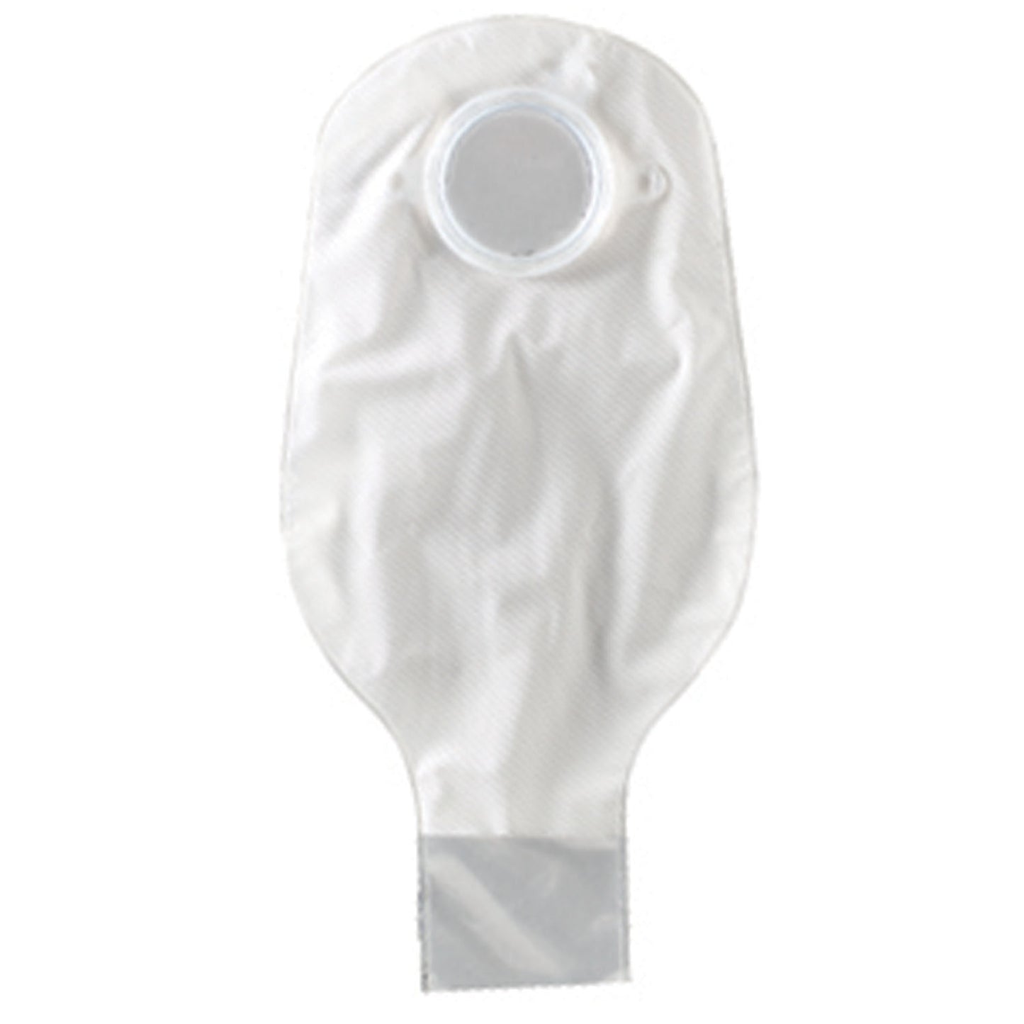 Drainable Pouch, 2-Piece, 12", 1-Sided Comfort Panel, Tail Clip, Transparent, 1 3/4" Flange, 10/bx (Continental US Only)