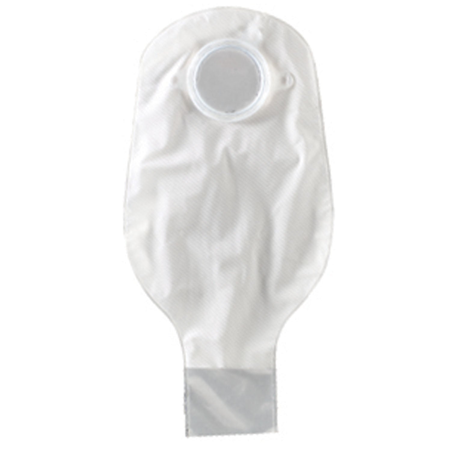 Drainable Pouch, 2-Piece, 12", 1-Sided Comfort Panel, Tail Clip, Transparent, 1 3/4" Flange, 10/bx (Continental US Only)
