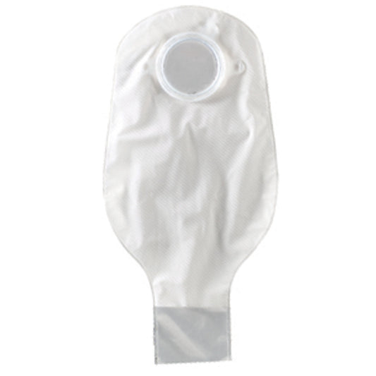 Drainable Pouch, 2-Piece, 12", 1-Sided Comfort Panel, Tail Clip, Transparent, 1 3/4" Flange, 10/bx (Continental US Only)
