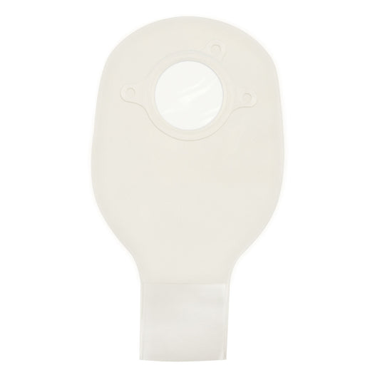 Drainable Pouch, 2-Piece, 6", 1-Sided Comfort Panel, Tail Clip, Transparent, 1 3/4" Flange, 10/bx (Continental US Only)