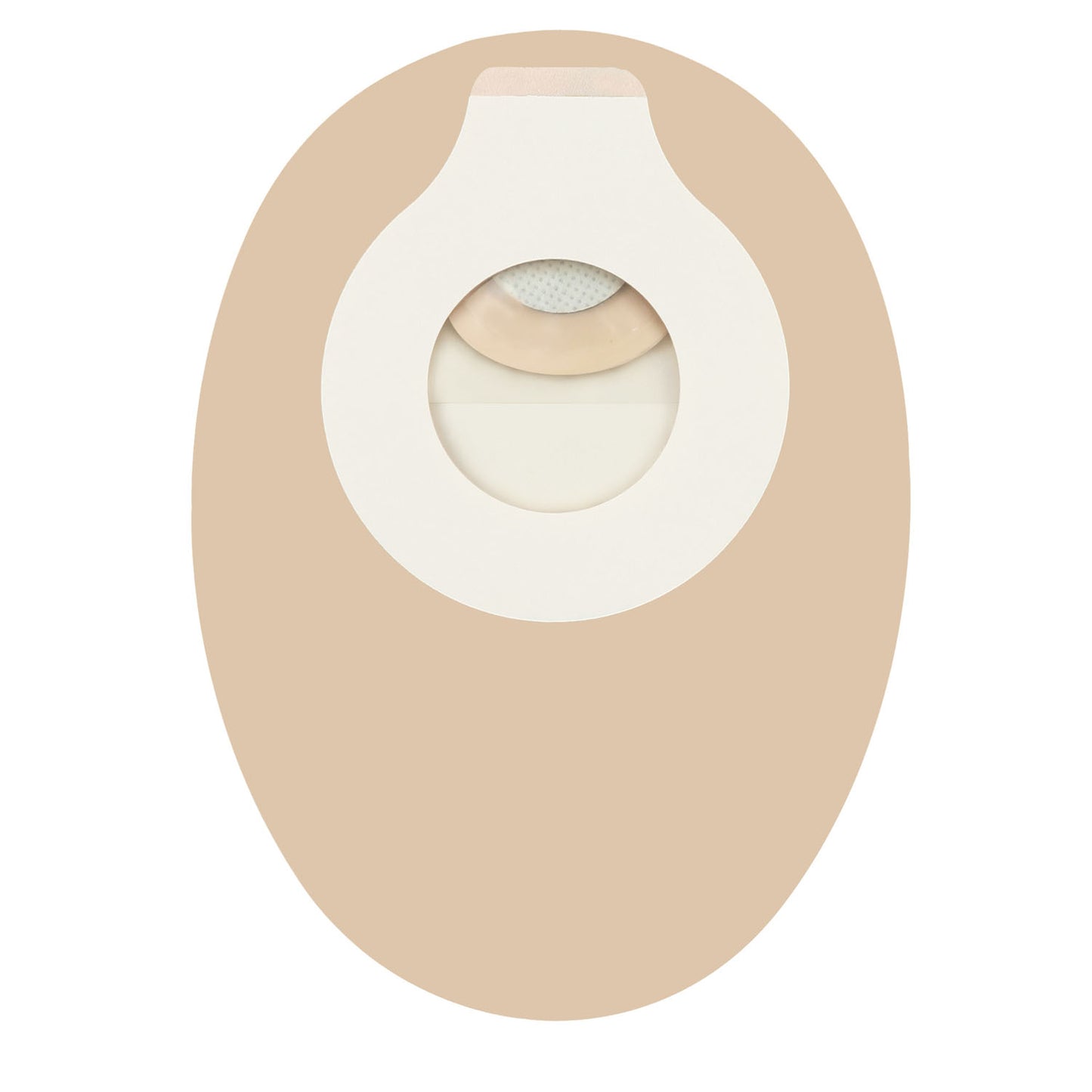Adhesive Coupling, 6" Pouch, 2-Sided Comfort Panel, Filter, Transparent, 1/5" - 1 1/4" Stoma Opening, 10/bx (Continental US Only)