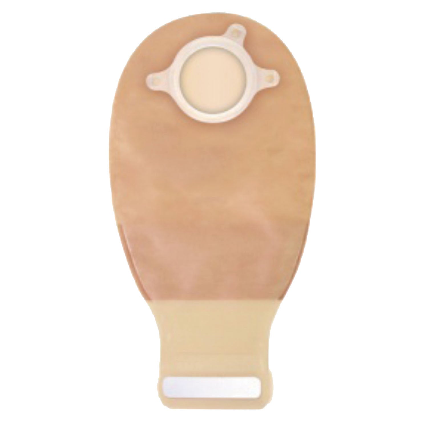 Closed-End Pouch, 12", 2-Sided Comfort Panel, Tail Closure, Filter, Tan, 2 1/4" Flange, 10/bx (Continental US Only)