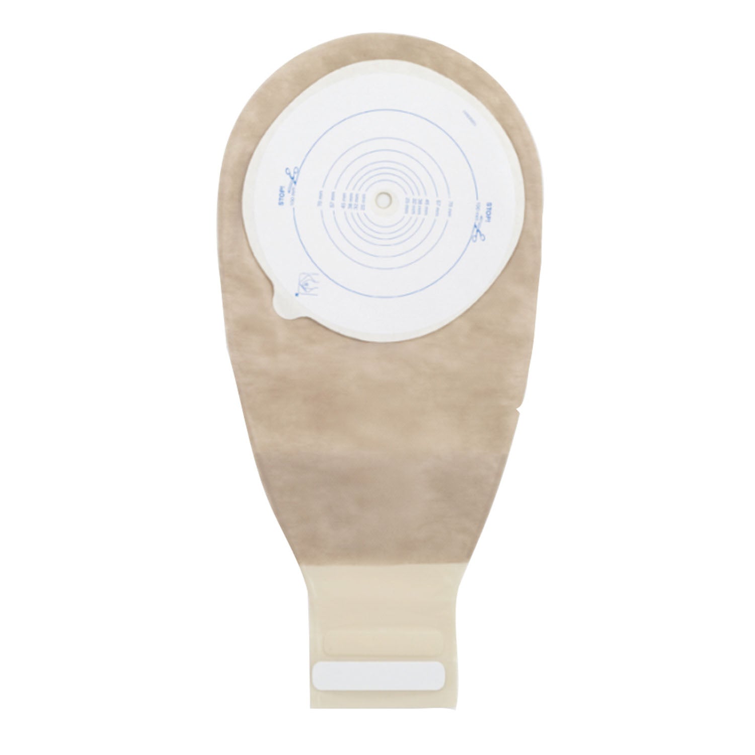 Drainable Pouch, 14", 1-Sided Comfort Panel, Cut-to-Fit Double-Layer Skin Barrier, InvisiClose Tail Closure, Transparent, 3/8" - 4" Stoma, 10/bx (Continental US Only)