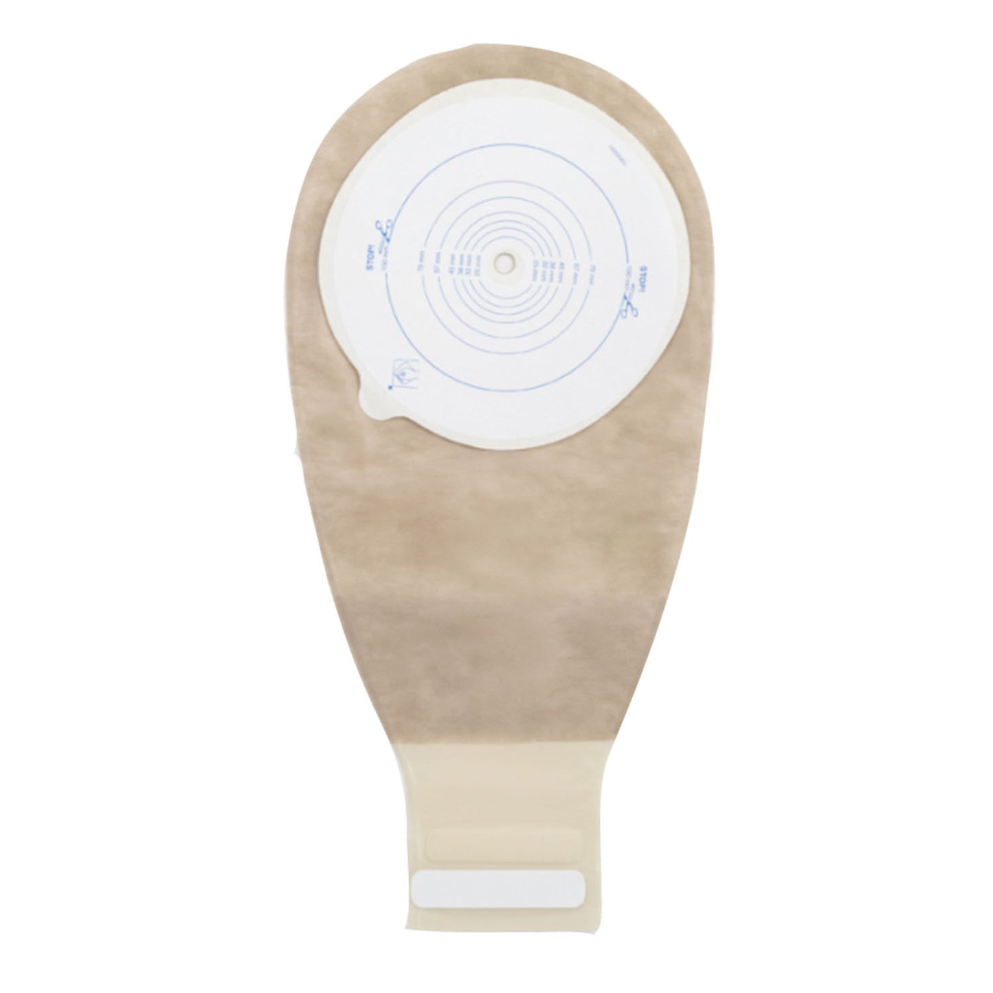 Drainable Pouch, 14", 1-Sided Comfort Panel, Cut-to-Fit Double-Layer Skin Barrier, InvisiClose Tail Closure, Transparent, 3/8" - 4" Stoma, Non-Sterile, 10/bx (Continental US Only)