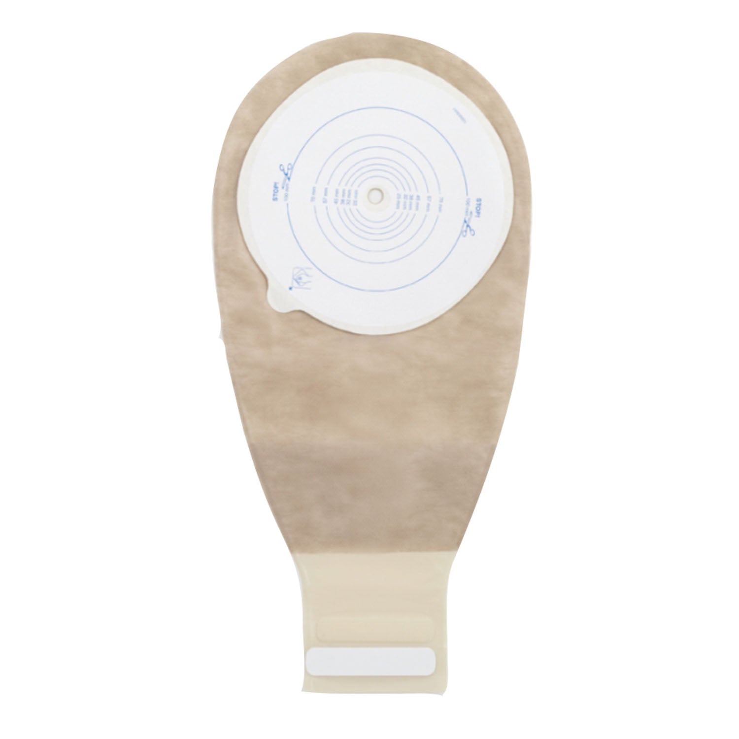 Drainable Pouch, 14", 1-Sided Comfort Panel, Cut-to-Fit Double-Layer Skin Barrier, InvisiClose Tail Closure, Transparent, 3/8" - 4" Stoma, Non-Sterile, 10/bx (Continental US Only)